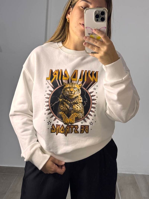 Sudadera Estampada Tigre