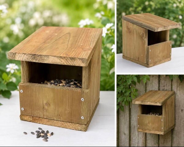 Handgemaakt Voederhuis voor Vogels & Eekhoorns