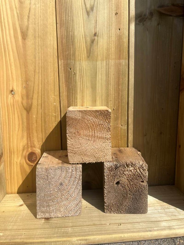 Houten blokken voor insectenhotel – DIY per 3 st