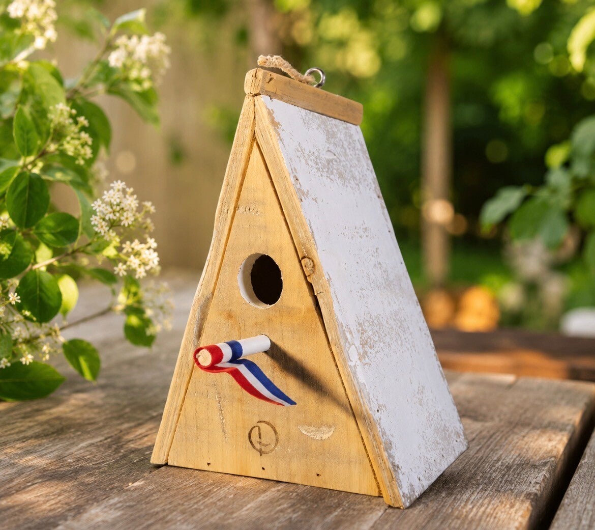 Vogelhuisje oud Nederlands StB driehoek