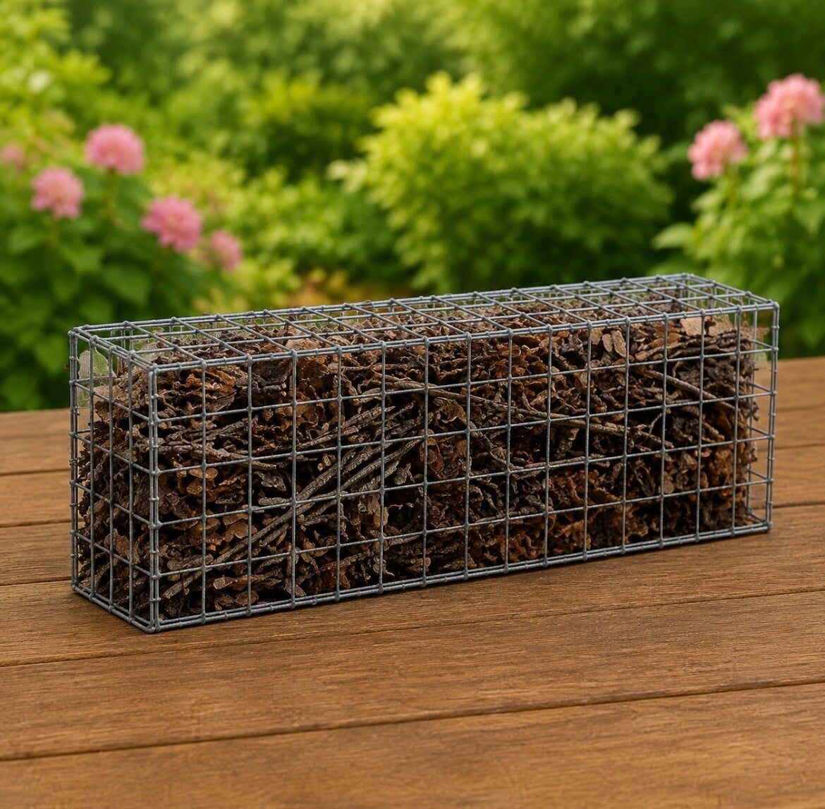 Biodiversiteitskorf / Schanskorf – 50 × 50 × 20 cm