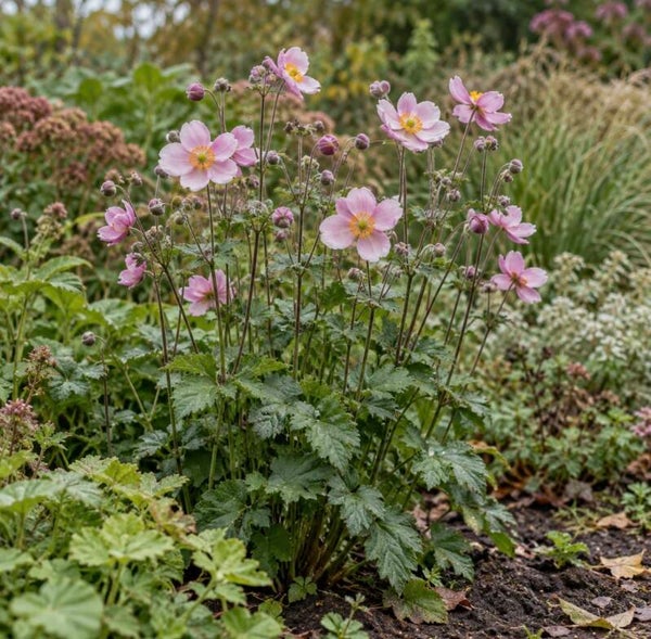 Anemone hup. ‘September Charm’