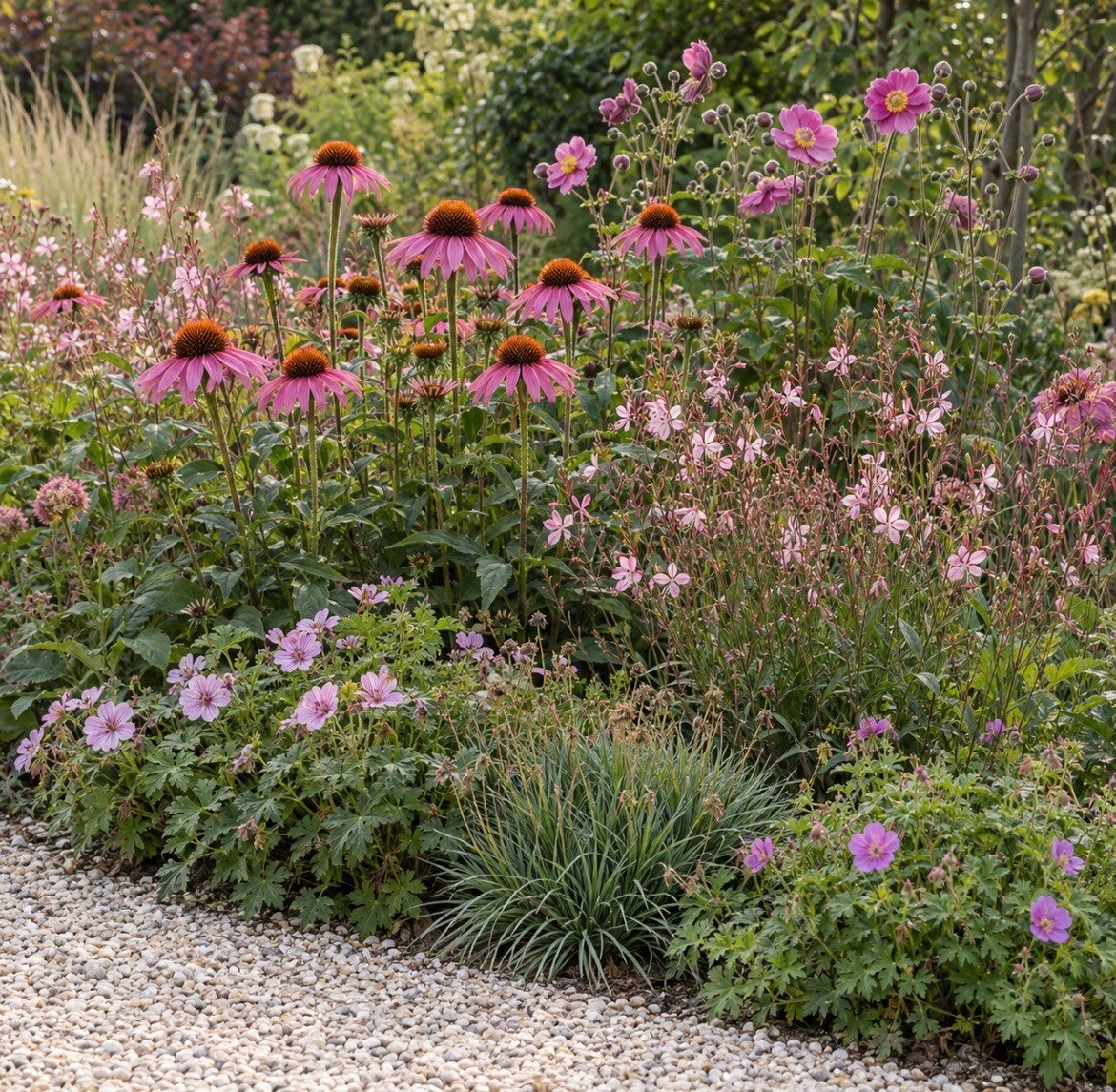 24 vaste planten voor bijen en vlinders – roze bloeipakket