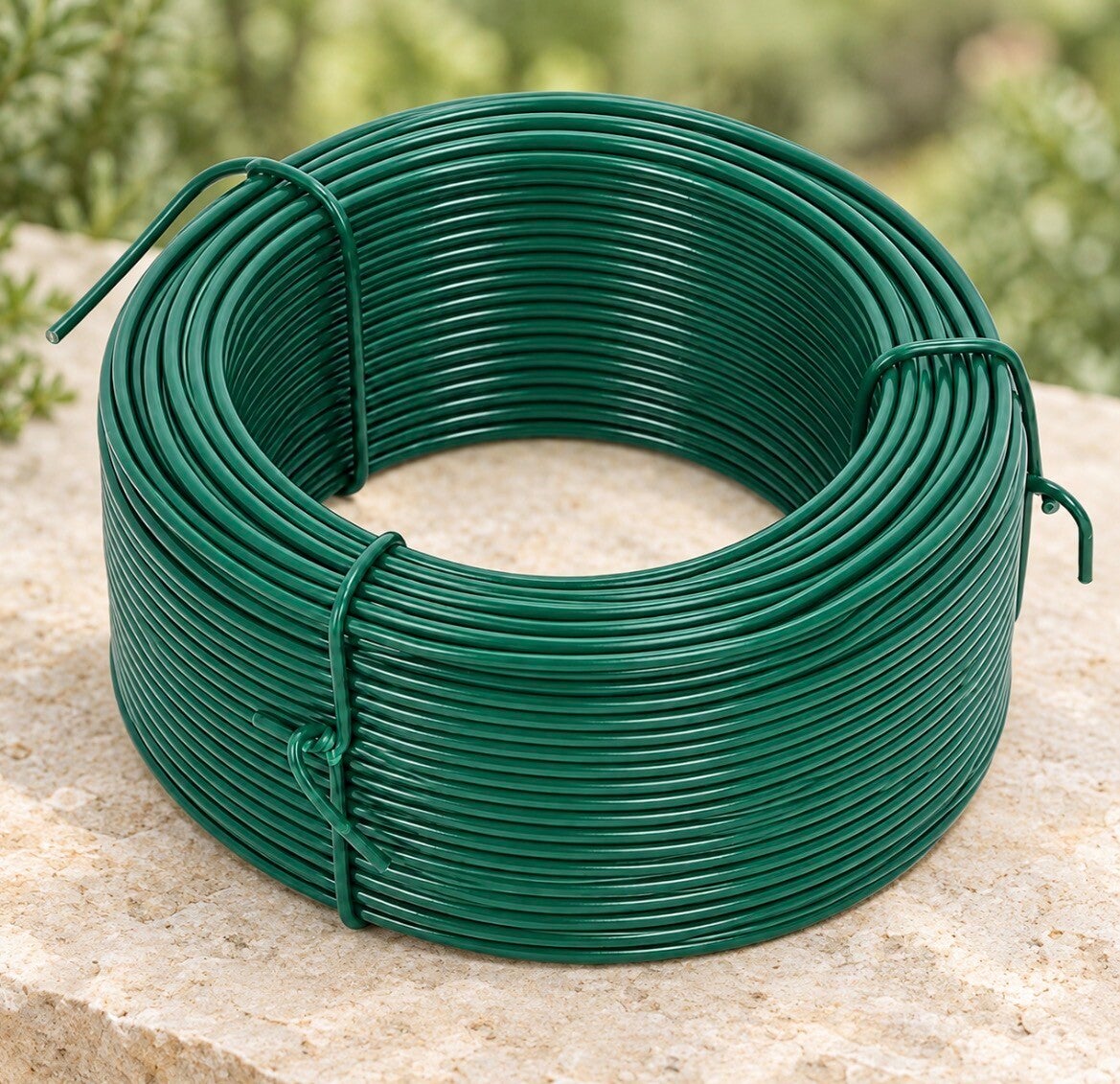 Binddraad geplastificeerd groen 1,6 mm 50 M