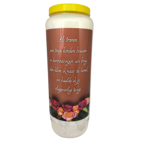 Tranen – Noveenkaars – 6 dagen brander