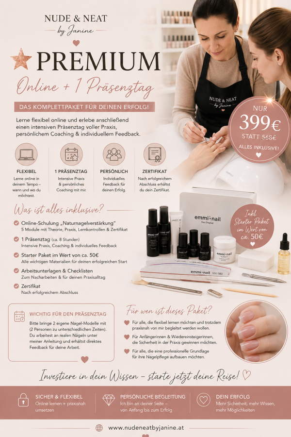 ⭐ Premium – Online-Schulung + 1 Präsenztag inkl. Starter Kit