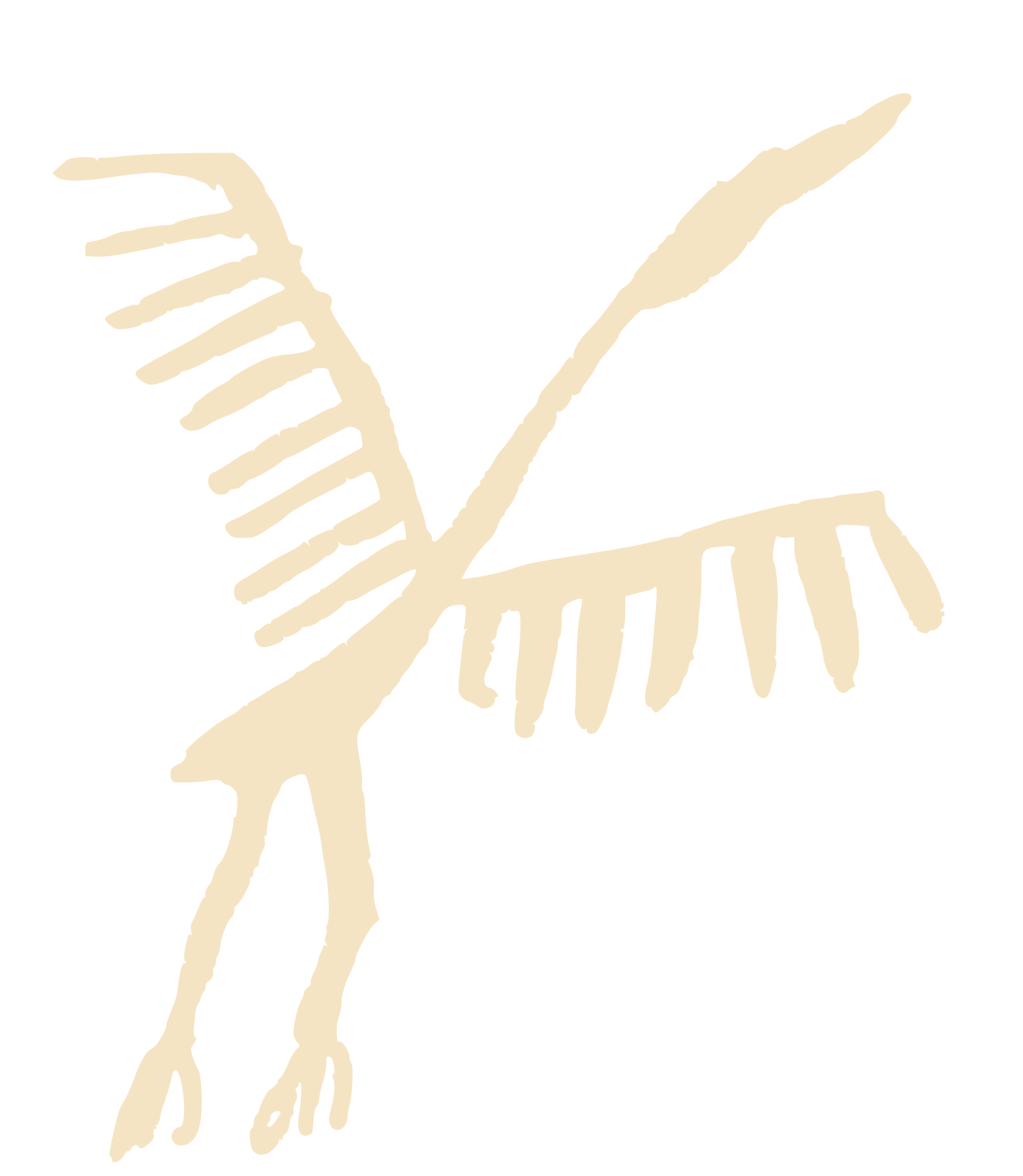 Prehistorische grotschildering omgezet naar een vectorafbeelding, vogel