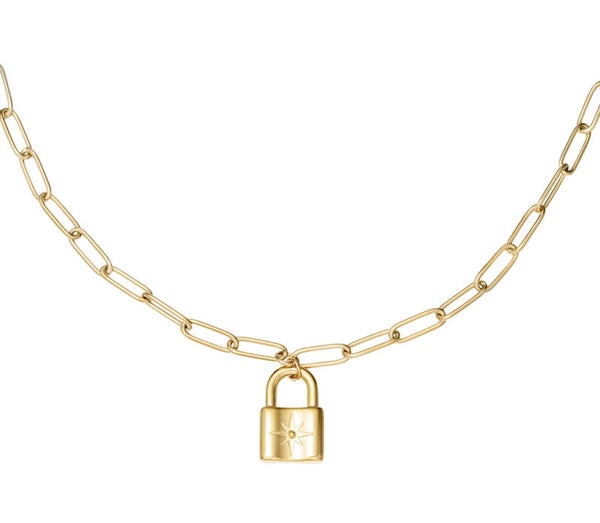 cute lock necklace!