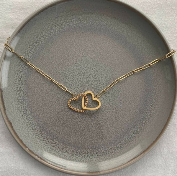 dubble heart necklace