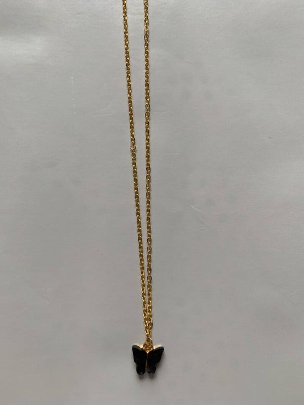 “Zwarte” vlinder ketting!