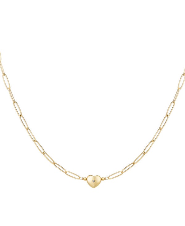 schakel ketting met hartje