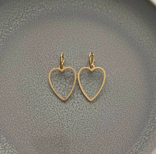 big hart earings