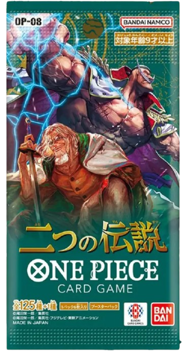 One Piece Card Game - Two Legends Booster OP-08 Booster Japanisch - LIVE BOXBREAK