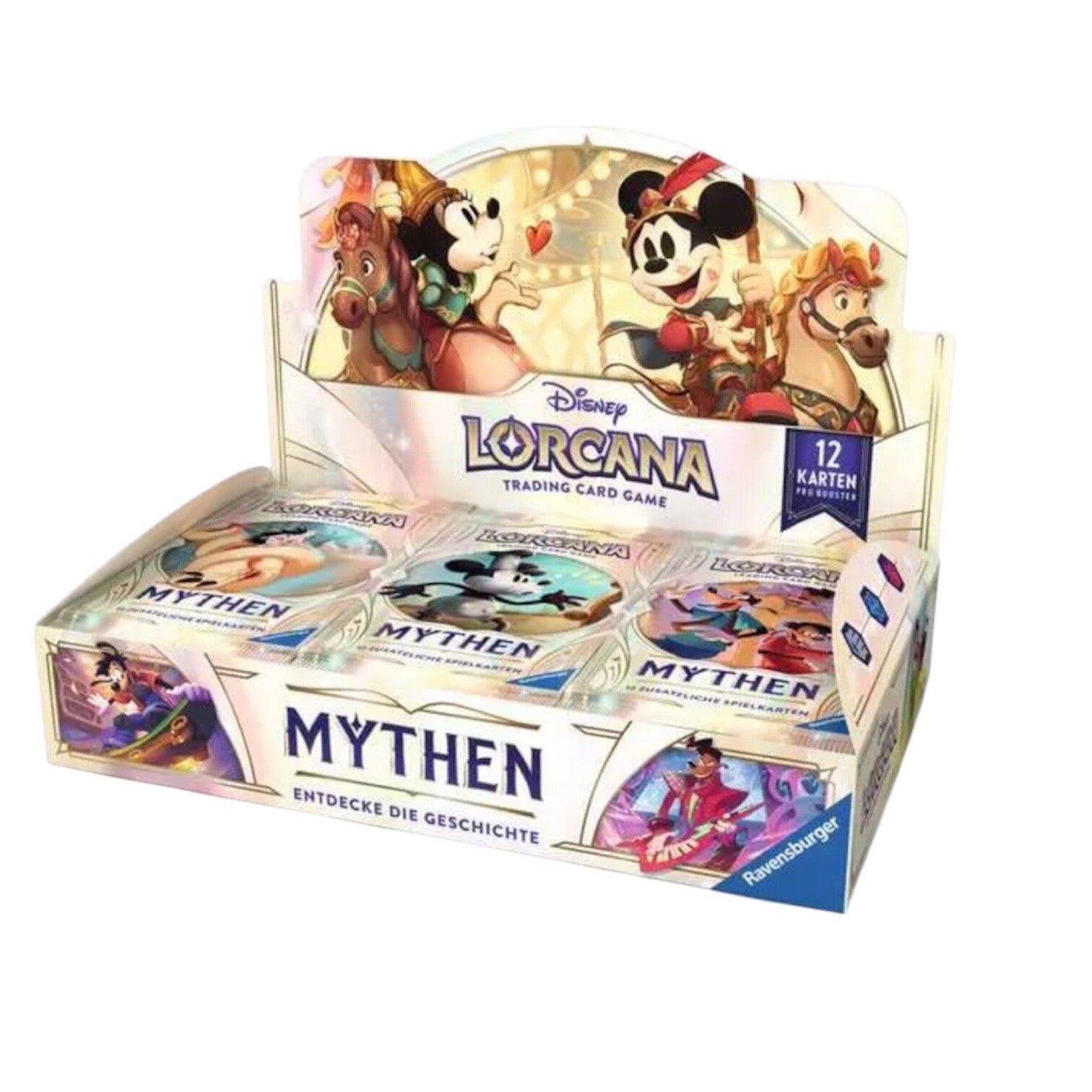 Disney Lorcana TCG: Mythen - Booster Display mit 24 Booster Packs DE