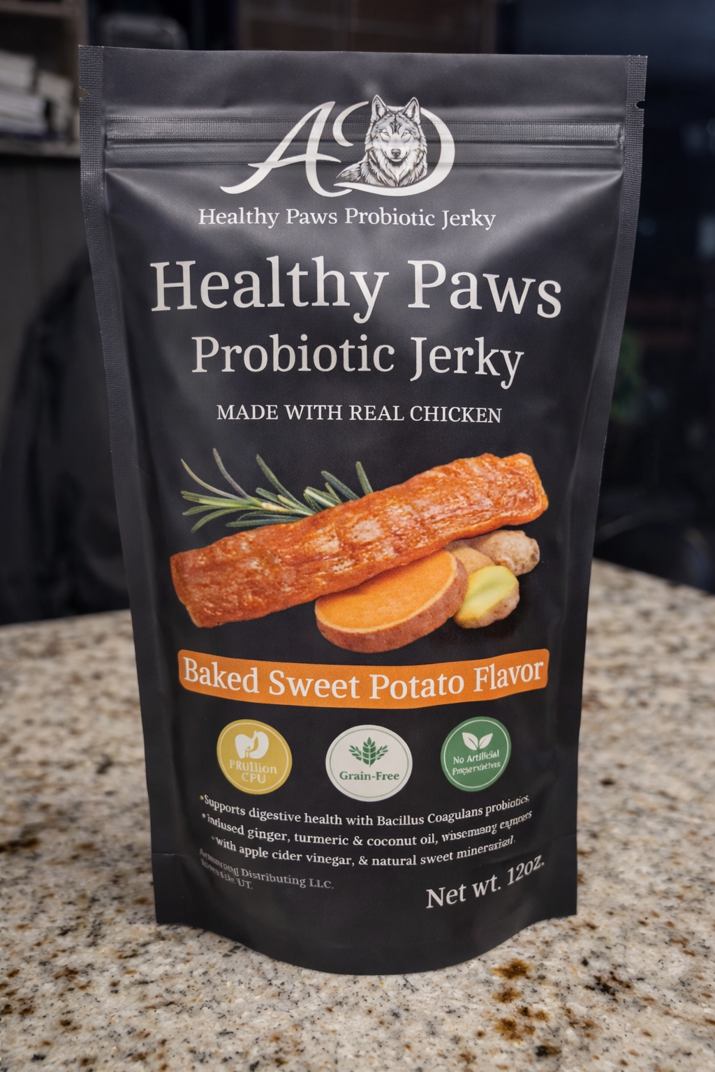 Healthy Paws Probiotic Jerky - Baked Sweet Potato 2.5oz