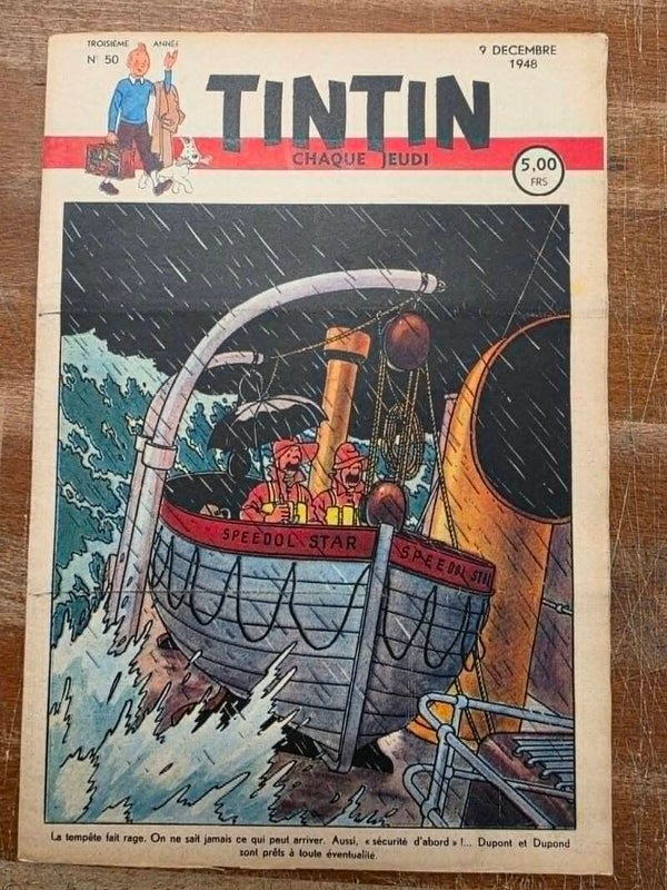 HEBDOMADAIRE TINTIN - TROISIEME ANNEE N°50 - 1948