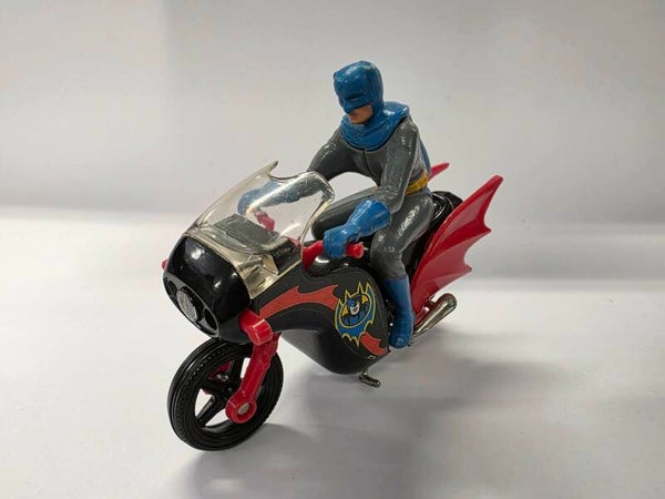BATMAN + BATCYCLE - CORGI 1978 - SANS MISSILES