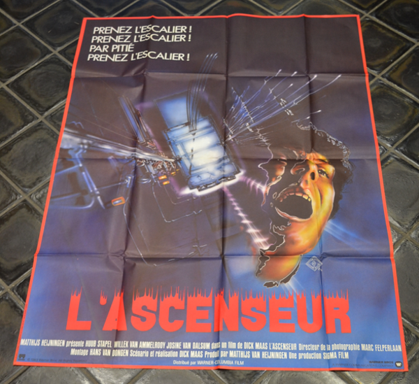 AFFICHE ORIGINALE VINTAGE - 120 X 160 - L'ASCENCEUR - NEUVE