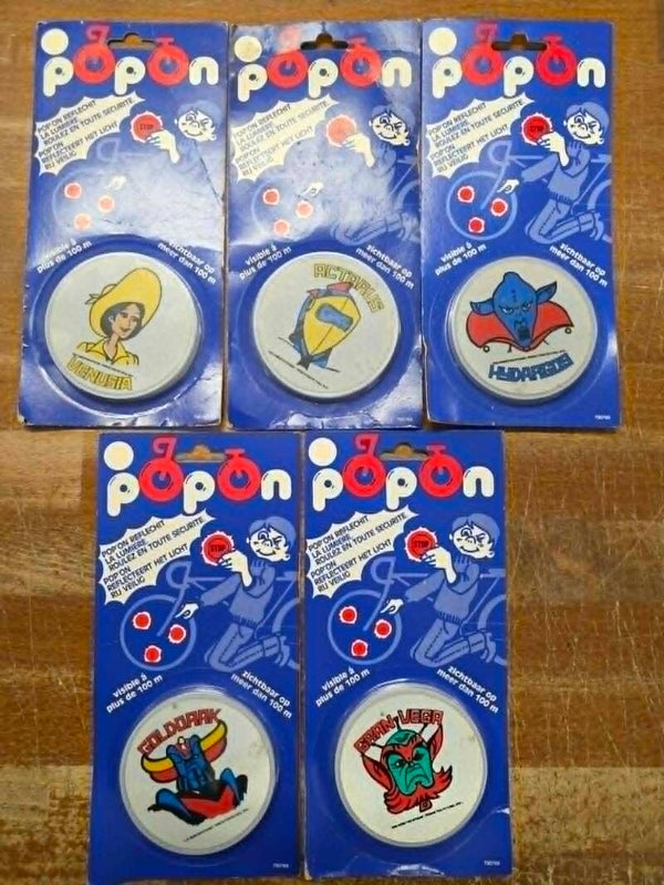 5 POPON - CATADIOPTRE GOLDORAK - 1976 - TRES BON ETAT