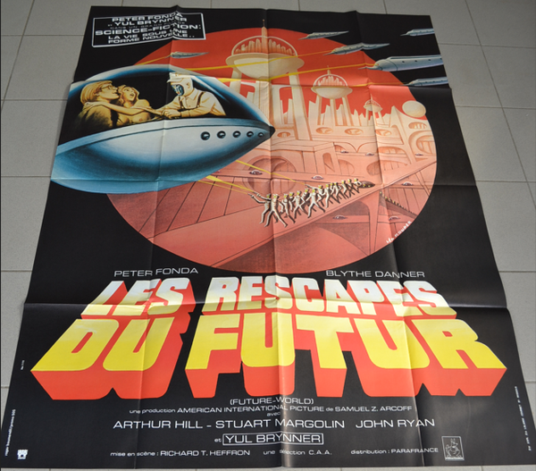 AFFICHE ORIGINALE VINTAGE - 120 X 160 - LES RESCAPES DU FUTUR - NEUVE