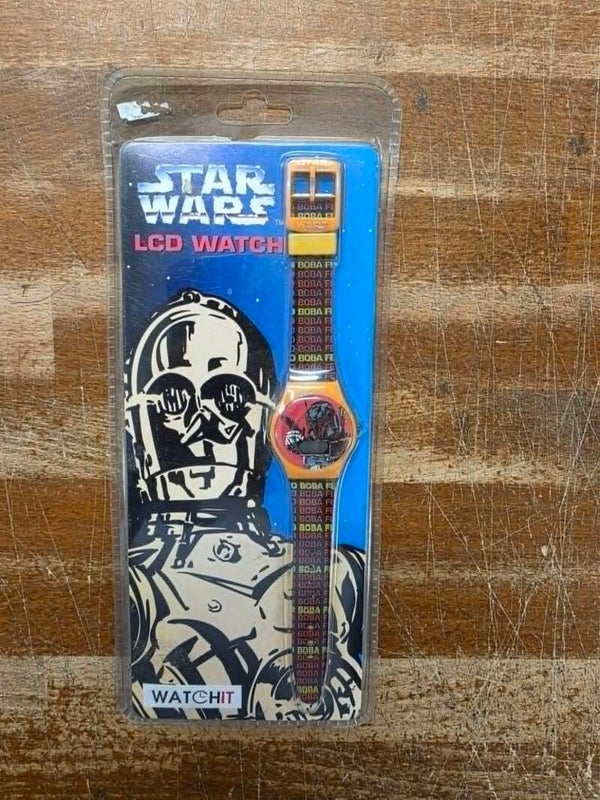 MONTRE STAR WARS - LCD WATCH - BOBA FEET - WATCHIT - NEUVE SOUS CELLO