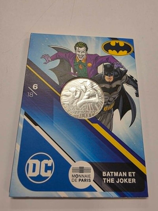 MONNAIE DE PARIS 10 EUROS - BATMAN ET THE JOKER - 6/18 - NEUF