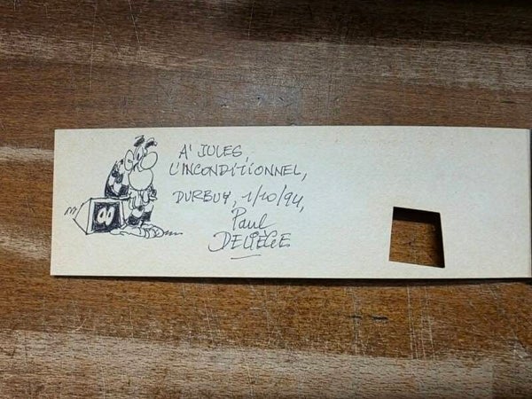 RARE - DEDICACE DELIEGE - LE TROU DU SOUFFLEUR - EO DUPUIS 1990