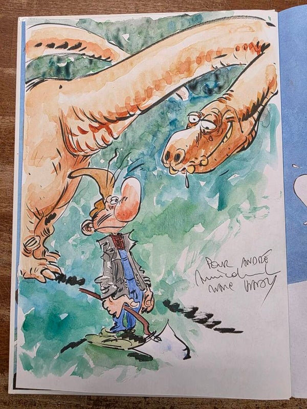SUPERBE DESSIN COULEUR DE MARCH HARDY - PIERRE TOMBAL 20 - EO DUPUIS