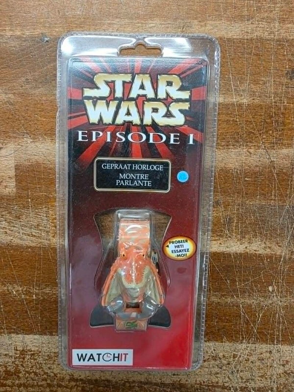 MONTRE PARLANTE  STAR WARS - EPISODE 1 - JAR JAR BINKS - WATCHIT - NEUVE