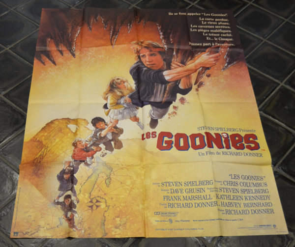 AFFICHE ORIGINALE VINTAGE - LES GOONIES - 120X160 - NEUVE