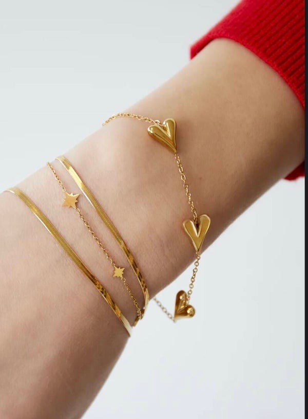 Armband hartjes