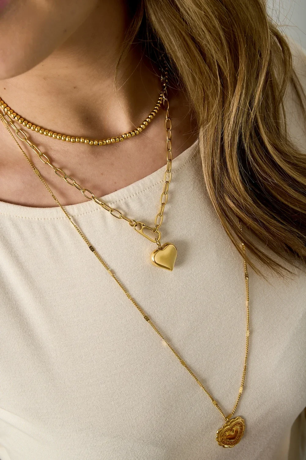 Necklace hanging heart