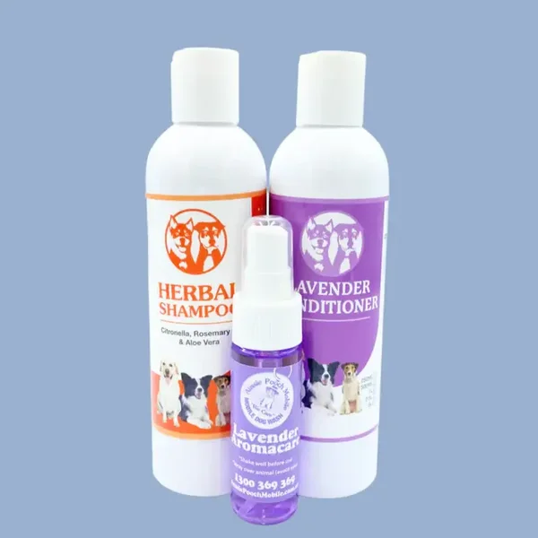 Aussie Pooch Lavender Bliss Conditioning Dog Shampoo Bundle– Calming & Soothing Care