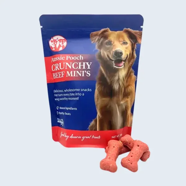 Aussie Pooch Mini Biscuits 500g - Beef