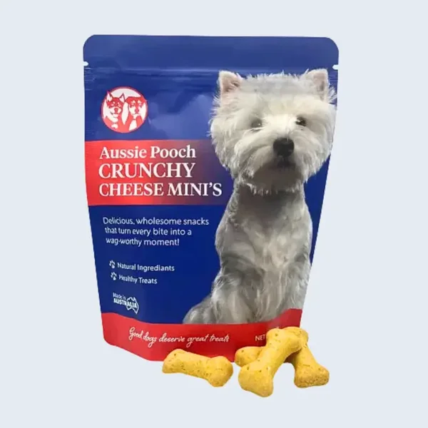 Aussie Pooch Mini Biscuits 500g - Cheese