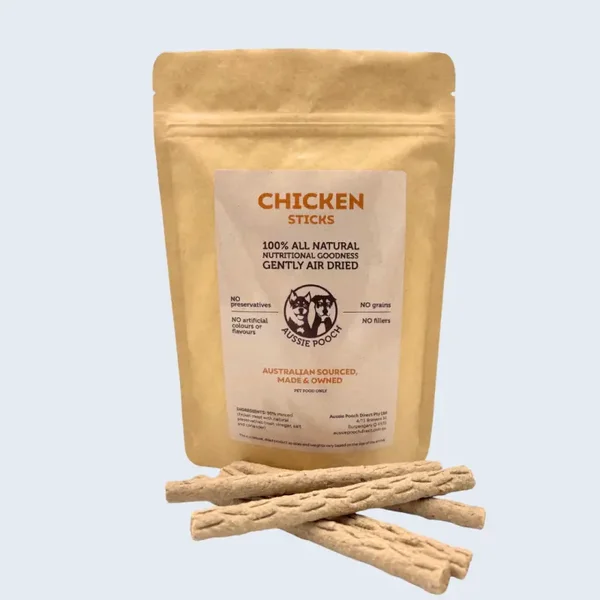 Aussie Pooch Chicken Sticks All Natural Dog Treats 15 pack