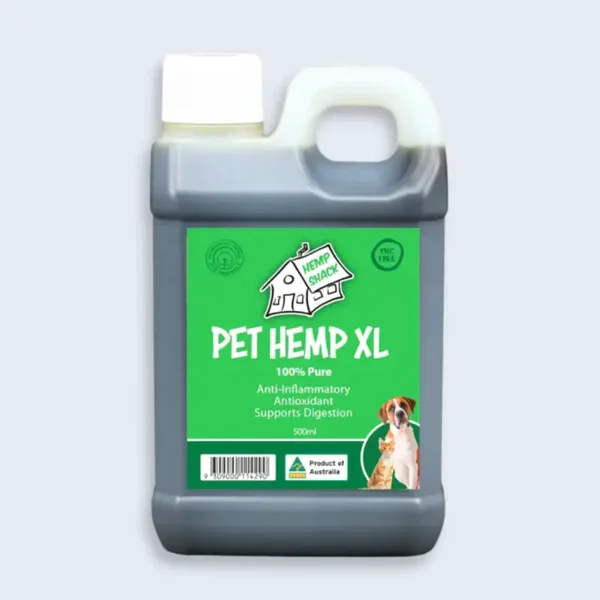 Hemp Shack Pet Hemp 100% Pure Hemp Seed Oil XL 500mls