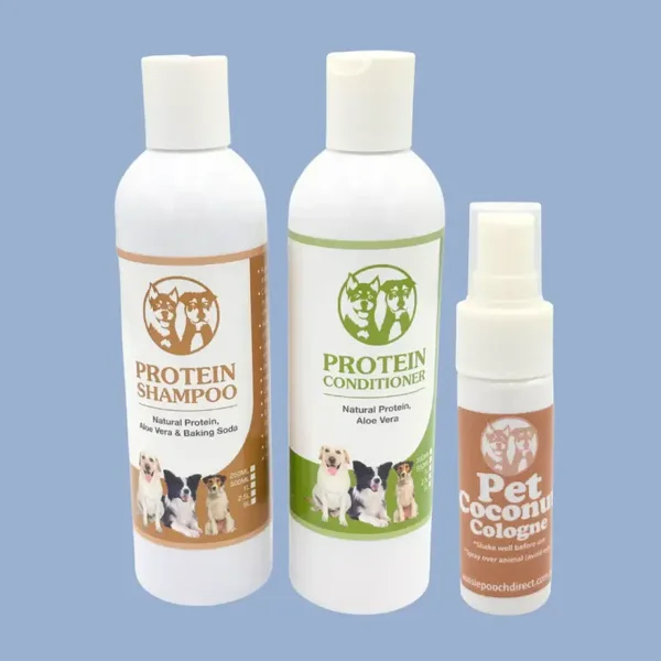 Aussie Pooch Protein Boost Dog Shampoo & Conditioner Bundle – Strengthening Formula