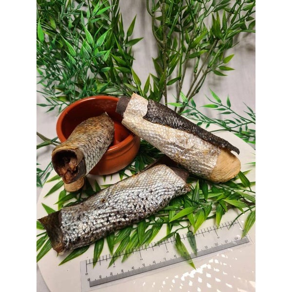 Salmon wrapped Shark Skin