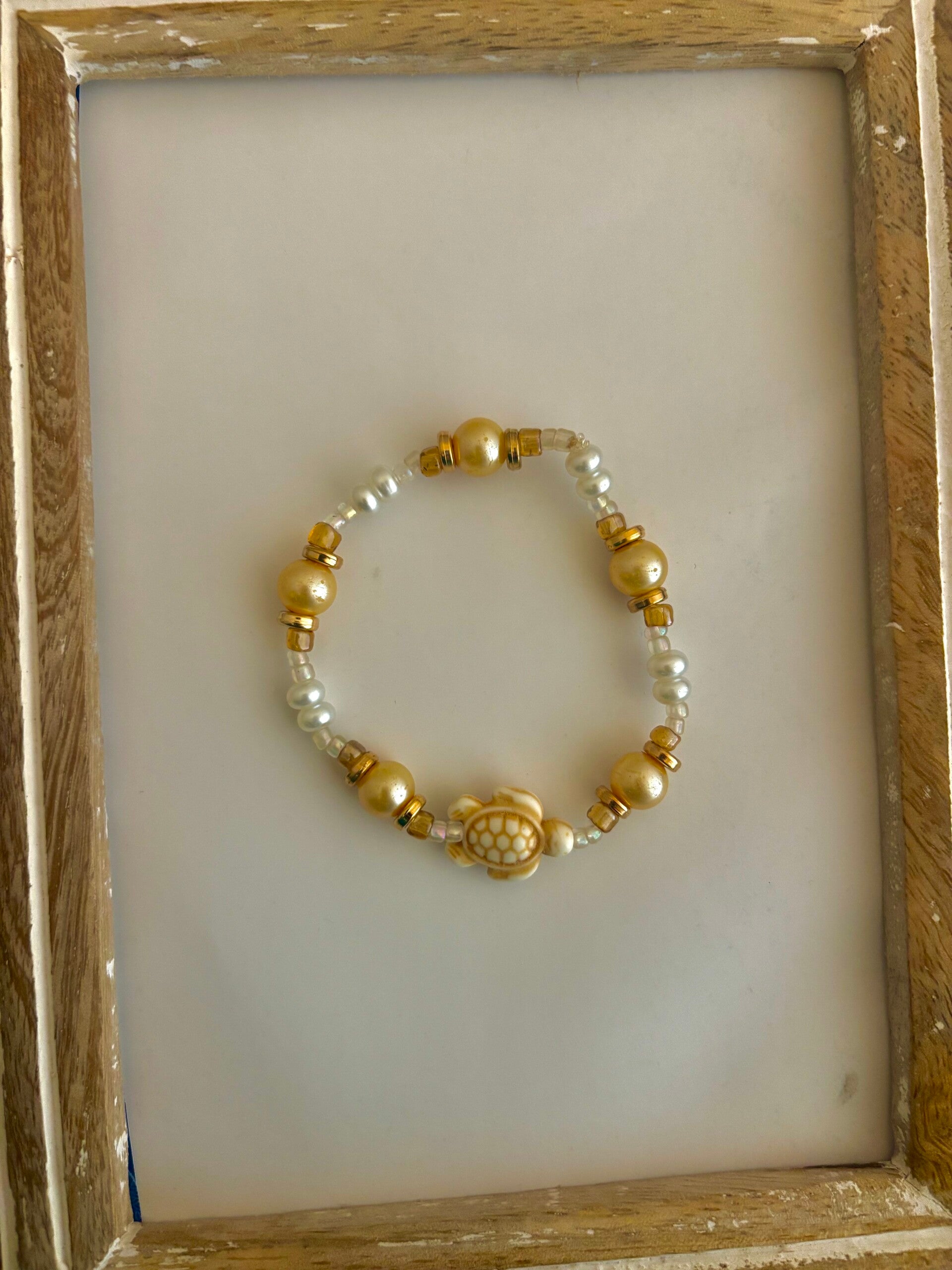 Golden turtle bracelet