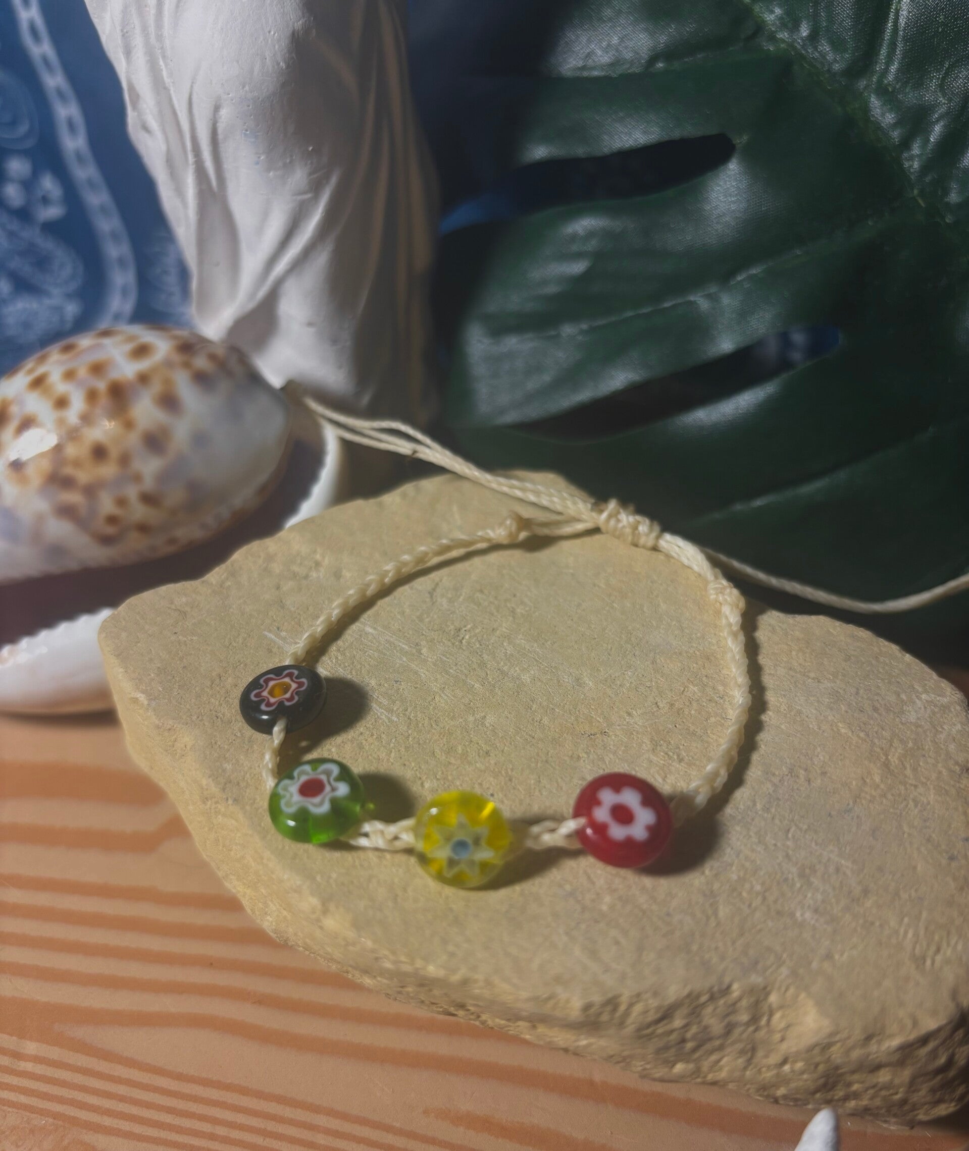 Coastal Glass bead bracelet