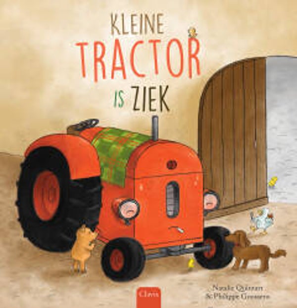 Kleine tractor is ziek