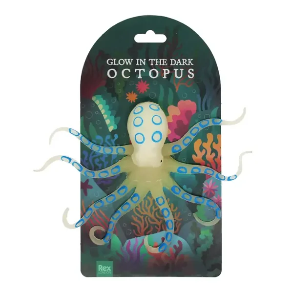 Glow in the dark octopus squishy