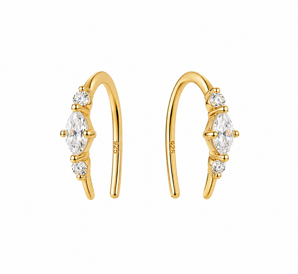 Dainty Diamond Thread-Through Hook