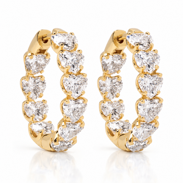 'Unlimited' Hearts and Diamond Hoops