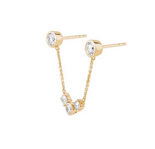 Double Stud with Diamond Detail