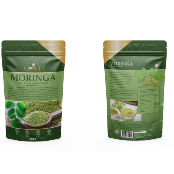 Poudre de Moringa, 150 g (7$)