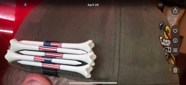 Golf Tee Hat Clip