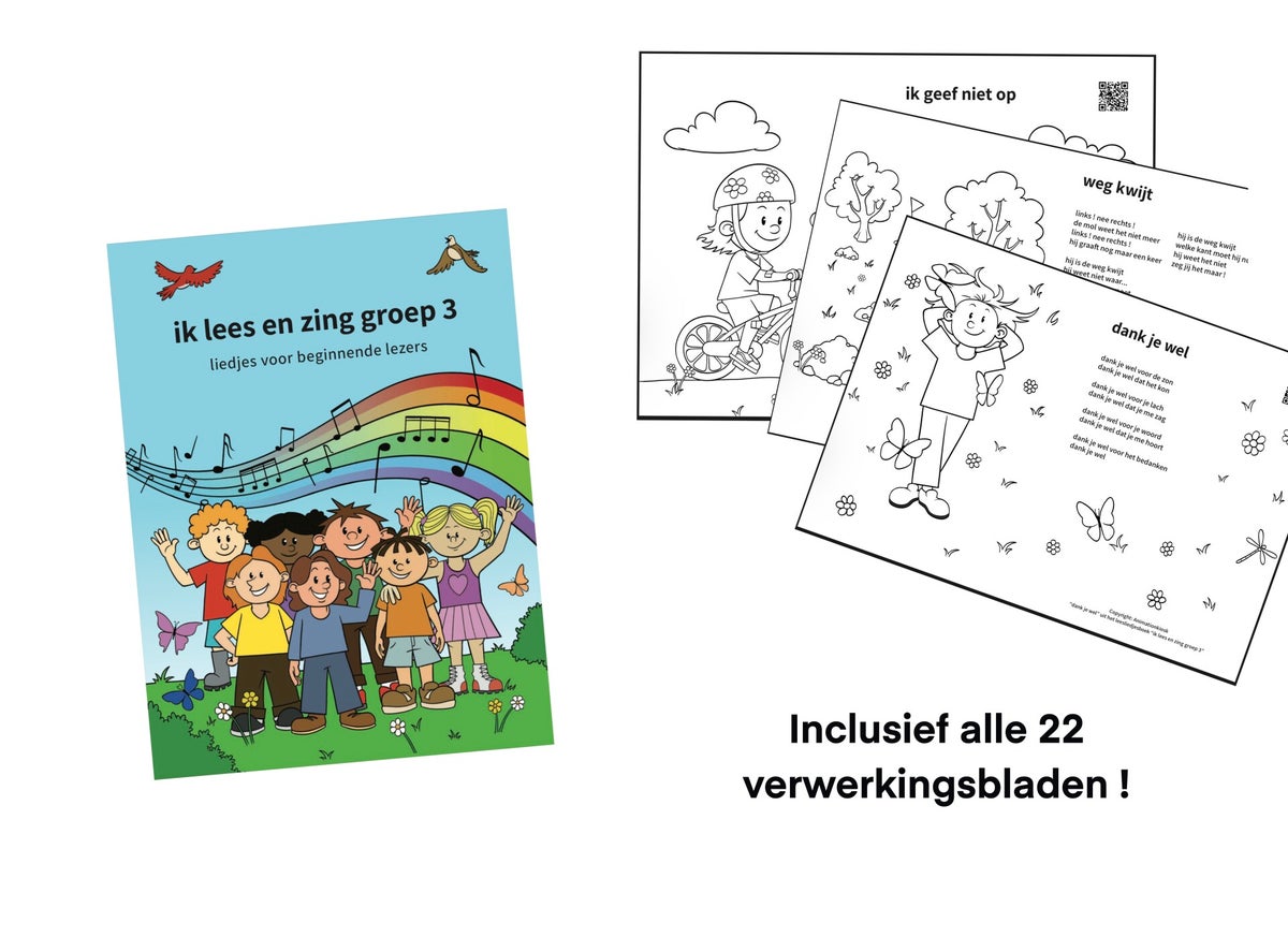 boek: ik lees en zing groep 3 (Deel 1) incl code om de 22