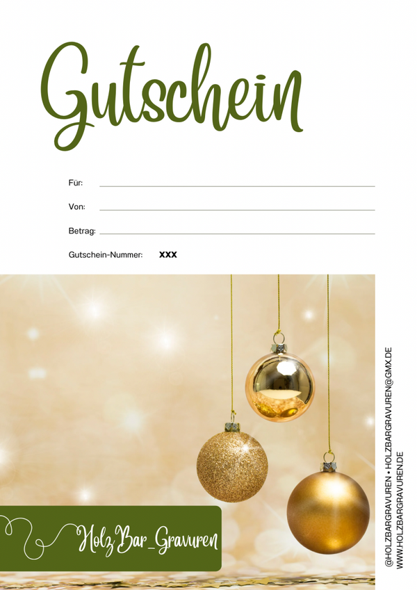 Geschenkgutschein PDF